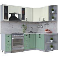 Интерлиния Тренд 1.5x2.2 правая (мята/белый/бискайская сосна)