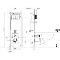 Унитаз подвесной Asten Readle Zentralmodul AR0601-135W - Превью изображения №22 — Интернет-Магазин TECNO.BY