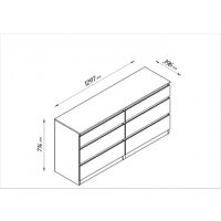Mio Tesoro Кастор 6 ящиков 2.03.02.080.4 (серый) Image #3