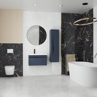 Lauter Шкаф-полупенал Навесной Eva (гранатовый полуматовый, ручка черная матовая сталь) Image #3