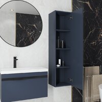 Lauter Шкаф-полупенал Навесной Eva (гранатовый полуматовый, ручка черная матовая сталь) Image #5