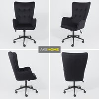 AksHome Bella XL (Black Seven 035 велюр/черный) Image #3