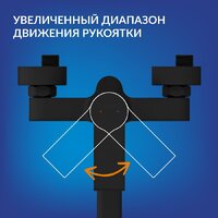 Cersanit Virgo 170x75 с ножками со смесителем Brasko (с сифоном Prime черным) Image #15