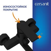 Cersanit Virgo 170x75 с ножками со смесителем Brasko (с сифоном Prime черным) Image #14