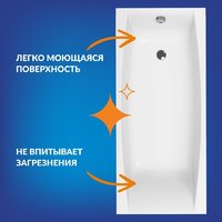 Cersanit Virgo 170x75 с ножками со смесителем Brasko (с сифоном Prime черным) Image #4