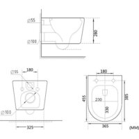 Roxen Simple Compact в комплекте с инсталляцией StounFix Dual Fresh 6 в 1 920247 (кнопка: белый глянец) Image #29