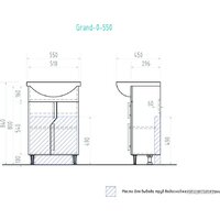  Vigo Тумба под умывальник Grand 550-2-0 - Превью изображения №6 — Интернет-Магазин TECNO.BY