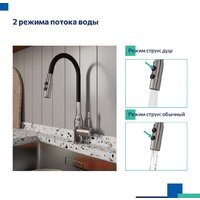 Смеситель Milardo Meal M01SB2FM05 - Превью изображения №9 — Интернет-Магазин TECNO.BY