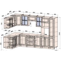 Интерлиния Мила Шато 1.88x3.2 ВТ левая (океан/океан/дуб бунратти) Image #5