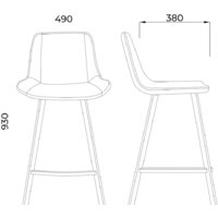 AksHome Leros (светло-серый велюр HLR-20/черный) Image #13