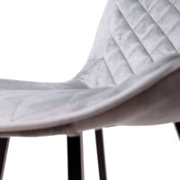 AksHome Leros (светло-серый велюр HLR-20/черный) Image #6