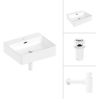 Lauter 21478 + клапан 21190W + сифон 21635W (белый матовый) Image #1