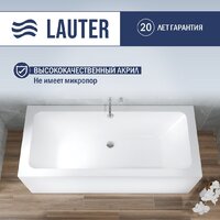 Ванна Lauter Olympia 170x75 21100075 (с каркасом и сифоном 21Y31001 матовый черный) - Превью изображения №3 — Интернет-Магазин TECNO.BY