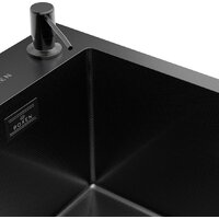 Кухонная мойка Roxen Simple 560220-60B-GR графит/текстурная PVD покрытие (с коландером и дозатором) - Превью изображения №13 — Интернет-Магазин TECNO.BY