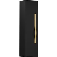 Lauter Шкаф-полупенал Навесной Eva (черный матовый, ручка золото матовая сталь) Image #4