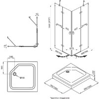Triton Дельта-Хром 90x90 (с поддоном) Image #2