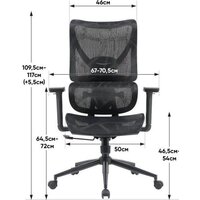 myroo Office Wizard HS-3853H-1-B (black) Image #27