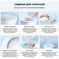 Wellsee Graceful Pro RimFree 182601001 (чаша, пневмокрышка, глянцевый белый) Image #5