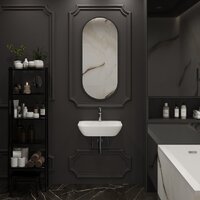 Lavinia Boho Bathroom Sink Slim 33311113 с донным клапаном click-clack Image #5