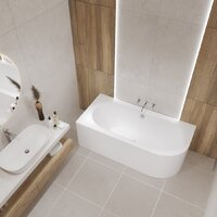 Ванна Lauter Bliss 170 L 21201071L (с каркасом и сифоном 21Y11030 хром) - Превью изображения №13 — Интернет-Магазин TECNO.BY