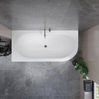 Ванна Lauter Bliss 170 L 21201071L (с каркасом и сифоном 21Y11030 хром) - Превью изображения №10 — Интернет-Магазин TECNO.BY