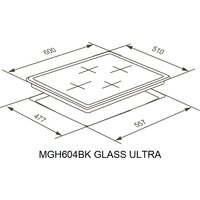 Варочная панель Meferi MGH604BK Glass Ultra - Превью изображения №17 — Интернет-Магазин TECNO.BY