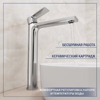 Умывальник Lauter 21502 + Reef 21CK8678C с сифоном 21635CH (хром) - Превью изображения №5 — Интернет-Магазин TECNO.BY