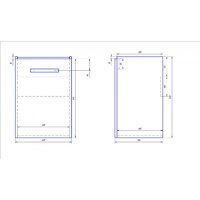 Dreja Тумба с умывальником Almi 50 New + Мини 50 Image #10