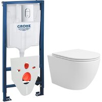 Lauter Vortex 2110830+GROHE Rapid SL 39504000+37131000 с кнопкой (округлая, хром)