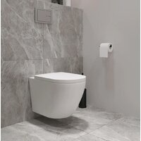 Унитаз подвесной Lauter Vortex 2110830+GROHE Rapid SL 39504000+37131000 с кнопкой (округлая, хром) - Превью изображения №20 — Интернет-Магазин TECNO.BY