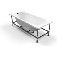 Cersanit Mito Red 170x70 с ножками со смесителем Brasko (с сифоном Prime черным) Image #3