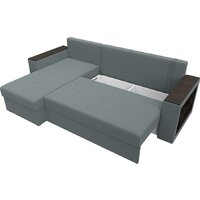 Лига диванов Дубай Лайт левый 121640L (рогожка амур серый) Image #3