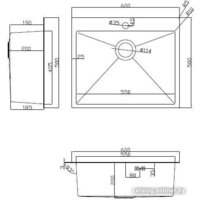 ARFEKA ECO AR мойка 600*500, коландер, дозатор SATIN Image #10