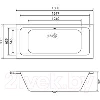 Lauter Olympia 180x80 21100080 (с ножками и лицевым экраном) Image #14