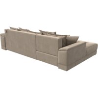 Лига диванов НордСтар левый 121105L (велюр бежевый/подушки велюр бежевый) Image #8