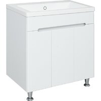 Runo Тумба с умывальником Парма 75 3 двери + Omega 75 (напольная)