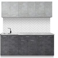 Артём-Мебель Лана СН-113 без стекла 1.8 (бетон спаркс лайт/бетон спаркс)