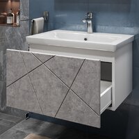 Vigo Тумба под умывальник Geometry 600-0-1 Como навесная (бетон) Image #6