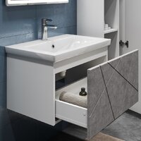 Vigo Тумба под умывальник Geometry 600-0-1 Como навесная (бетон) Image #5