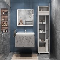 Vigo Тумба под умывальник Geometry 600-0-1 Como навесная (бетон) Image #9