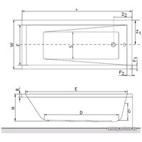 Excellent Wave 180x80 (с ножками) Image #2