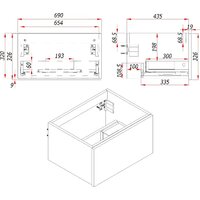  ЗОВ Тумба с умывальником Кито 70 K70LW0MRM-LDSPW6002 (белый/тростник) - Превью изображения №10 — Интернет-Магазин TECNO.BY