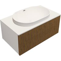 ЗОВ Тумба с умывальником Кито 70 K70LW0MRM-LDSPW6002 (белый/тростник)