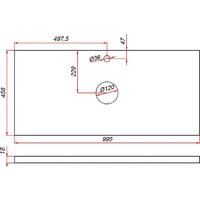 ЗОВ Тумба под умывальник Кито 100 K100LW0MWMC-LDSPW (белый матовый) Image #8