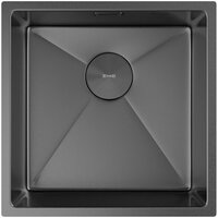 Кухонная мойка ZorG Zerox 44 U / IF PVD Gunblack - Превью изображения №3 — Интернет-Магазин TECNO.BY