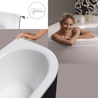 Lauter Bliss 180 L 21201081L (с ножками и черным подголовником) Image #6