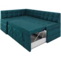 Мебель-АРС Атлантис левый 212x84x135 (сине-зеленый Star Velvet 43 Black Green) Image #6