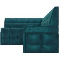 Мебель-АРС Атлантис левый 212x84x135 (сине-зеленый Star Velvet 43 Black Green) Image #3