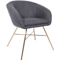 AksHome Amur 104624 (темно-серая ткань/золото)