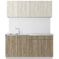 Артём-Мебель Лана СН-113 без стекла 1.6 (дуб крафт белый/дуб крафт серый) Image #1